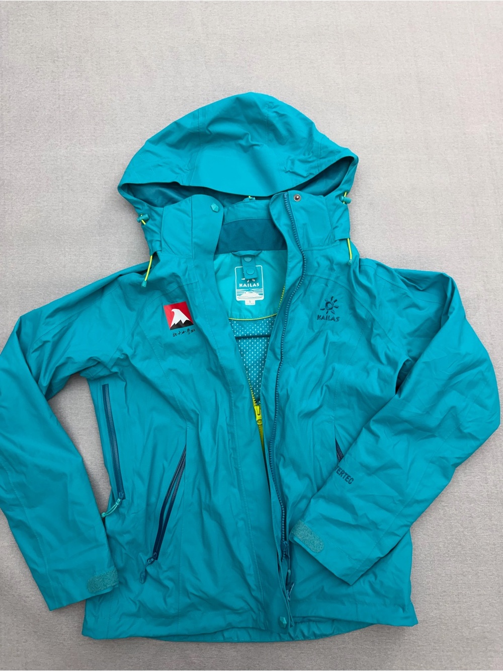 Kailas KG120127 Filtertec Waterproof Breathable Hooded Rain Jacket Turquoise S